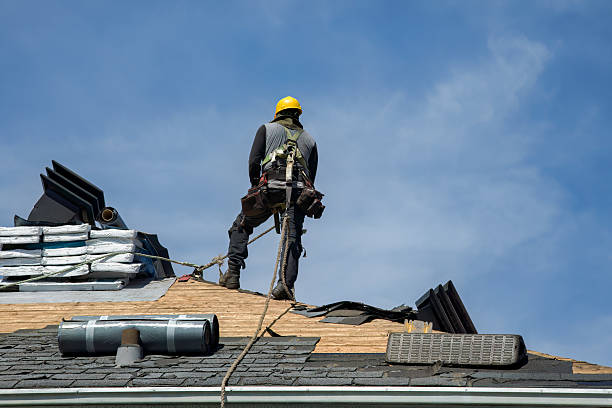 Professional Roof Replacement technician working in Lake Harbor, FL